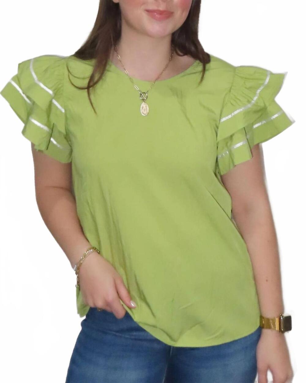 NEW MIA SHOES gabry top in lime